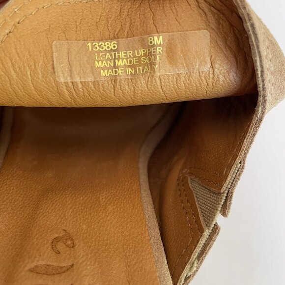 Mariella Sandals Mules Heels Tan Suede Open-Toe Made in Italy Womens Size 8 - Picture 5 of 14